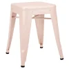Tolix Stool H45, powder rose, matt fine textured