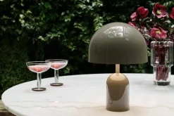 Tom Dixon Bell portable LED table lamp, taupe