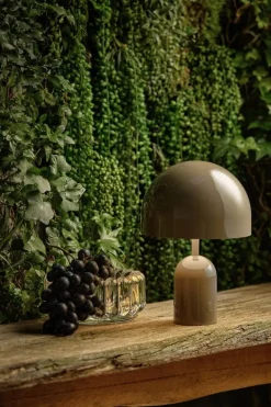 Tom Dixon Bell portable LED table lamp, taupe