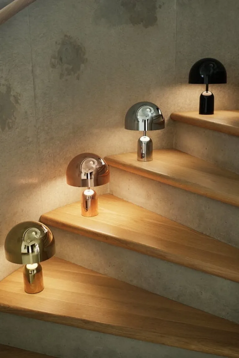 Tom Dixon Bell portable LED table lamp, gold