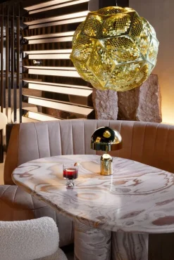 Tom Dixon Bell portable LED table lamp, gold