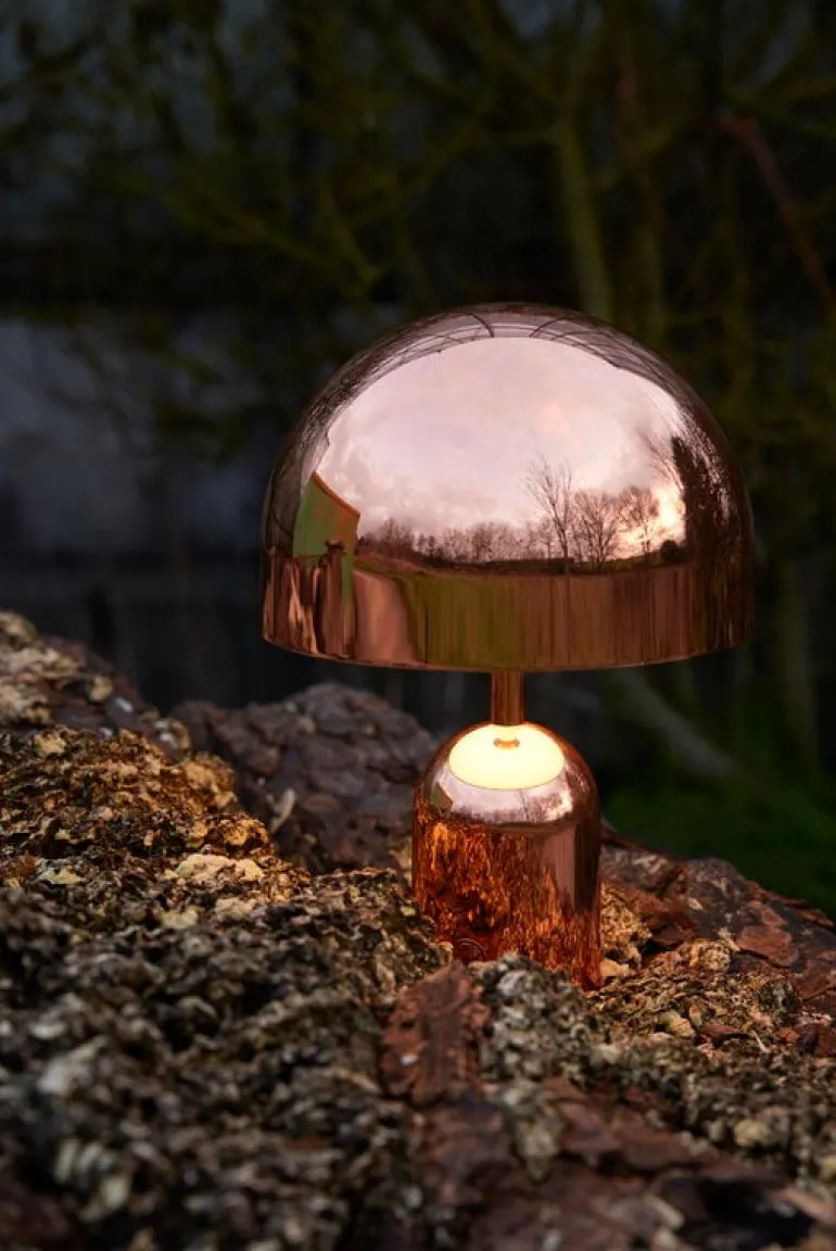 Tom Dixon Bell portable LED table lamp, copper