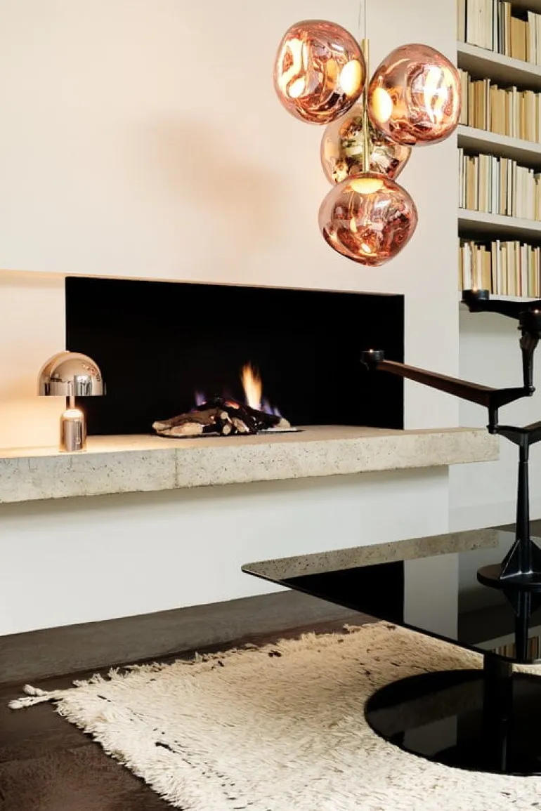 Tom Dixon Bell portable LED table lamp, copper