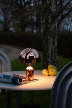 Tom Dixon Bell portable LED table lamp, copper