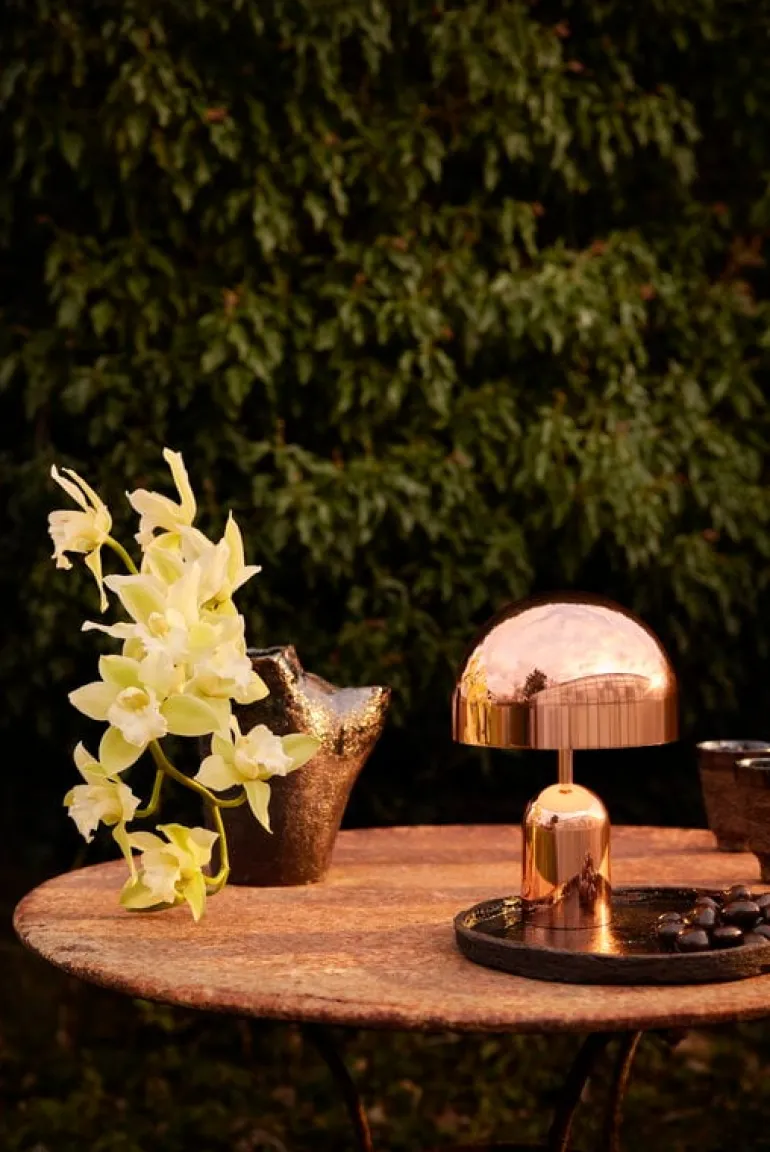 Tom Dixon Bell portable LED table lamp, copper