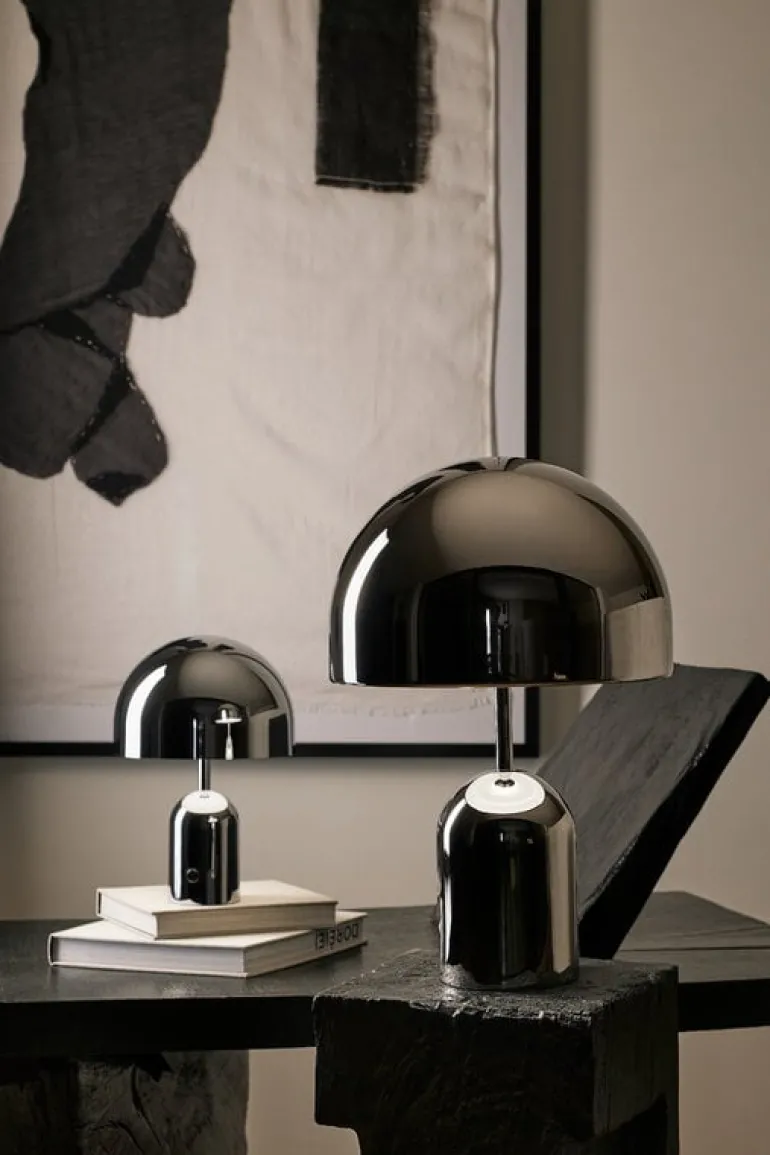 Tom Dixon Bell portable LED table lamp, silver