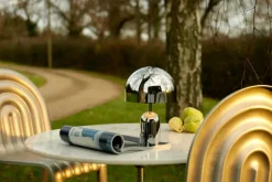 Tom Dixon Bell portable LED table lamp, silver