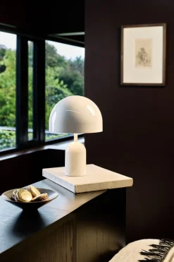 Tom Dixon Bell portable LED table lamp, white