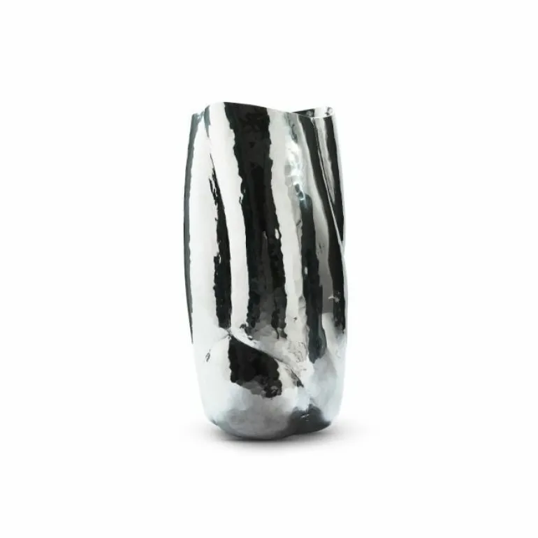 Tom Dixon Cloud vessel, tall, silver