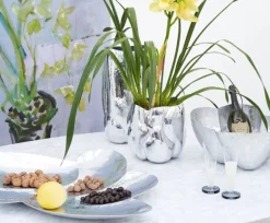 Tom Dixon Cloud vessel, tall, silver