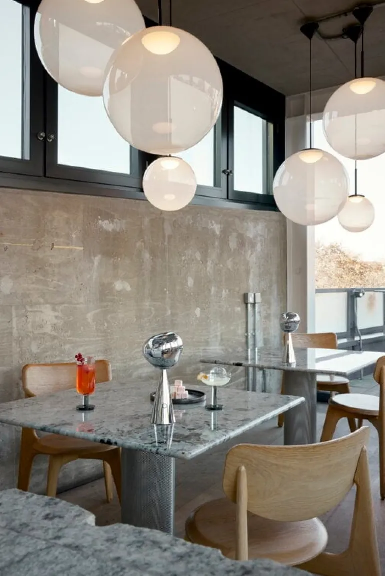 Tom Dixon Melt portable LED table lamp, silver