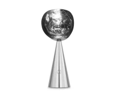 Tom Dixon Melt portable LED table lamp, silver