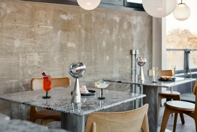 Tom Dixon Melt portable LED table lamp, silver