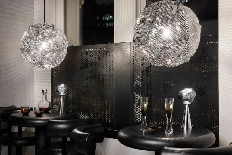 Tom Dixon Melt portable LED table lamp, silver