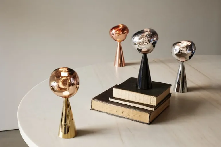 Tom Dixon Melt portable LED table lamp, black