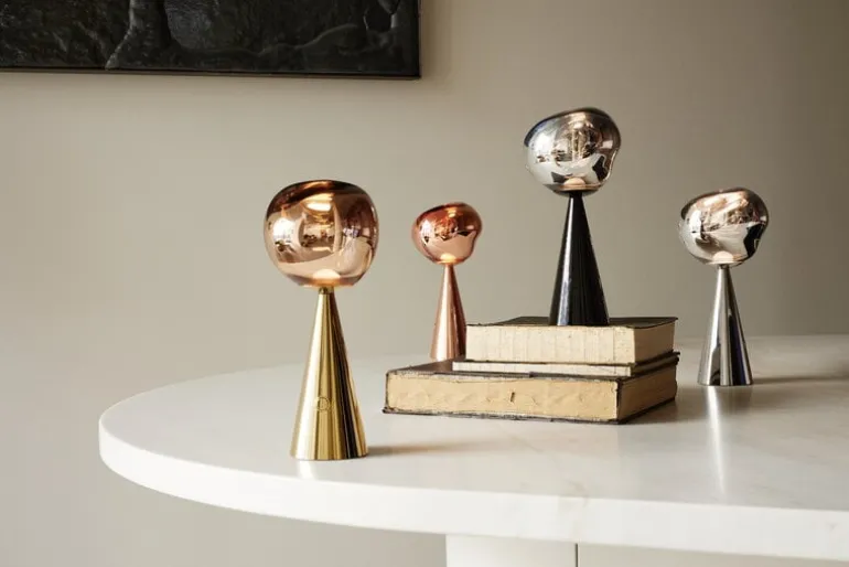 Tom Dixon Melt portable LED table lamp, black