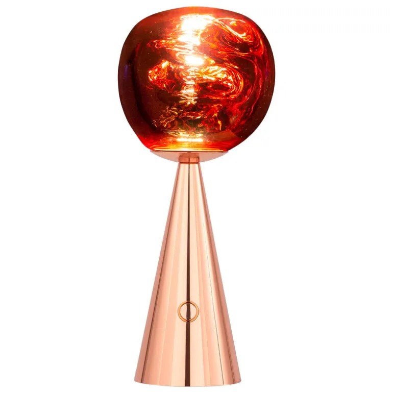 Tom Dixon Melt portable LED table lamp, copper
