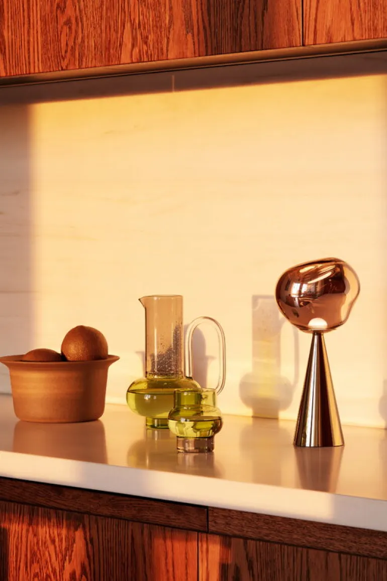 Tom Dixon Melt portable LED table lamp, copper