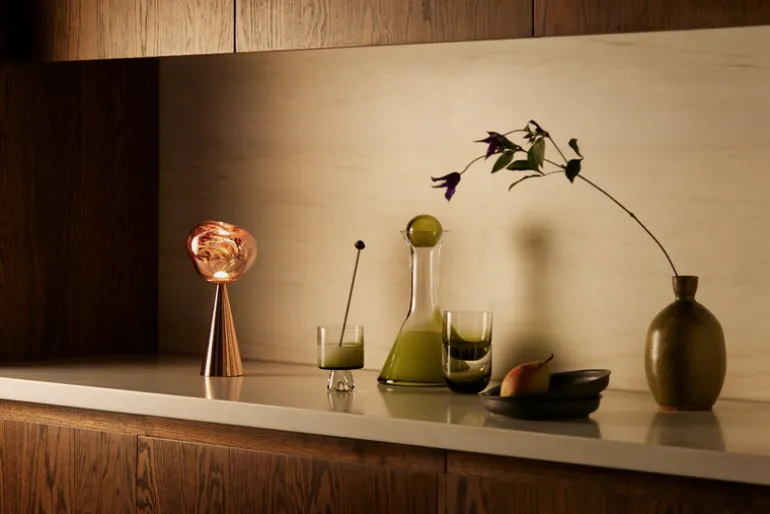 Tom Dixon Melt portable LED table lamp, copper
