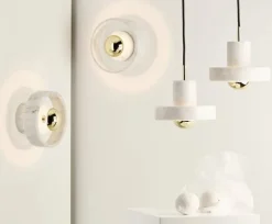 Tom Dixon Stone wall lamp, white marble