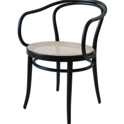TON Armchair 30, cane - black