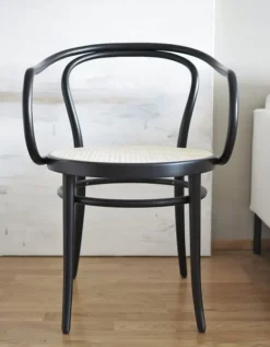 TON Armchair 30, cane - black