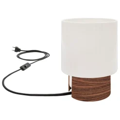 Tonfisk Design Ilta table lamp 18 cm, white - walnut