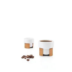 Tonfisk Design Warm espresso cup 0,8 dl, 2 pcs, white - oak
