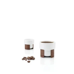 Tonfisk Design Warm espresso cup 0,8 dl, 2 pcs, white - walnut