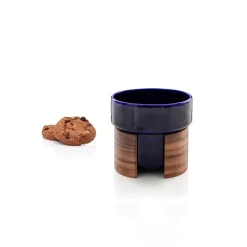 Tonfisk Design Warm latte cup 4 dl, blue - walnut