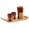 Tonfisk Design Warm tea set, brown - oak, cork lid