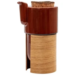 Tonfisk Design Warm teapot 6 dl, brown - oak, cork lid