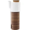 Tonfisk Design Warm teapot 1,1 L, white - walnut, cork lid