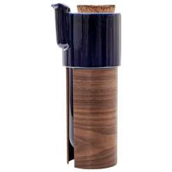 Tonfisk Design Warm teapot 1,1 L, blue - walnut, cork lid