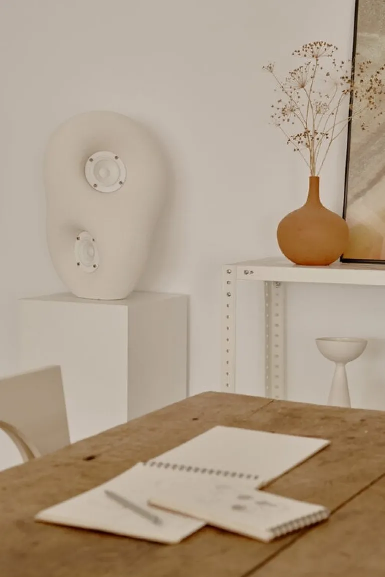 Transparent Acoustic Sculpture, white