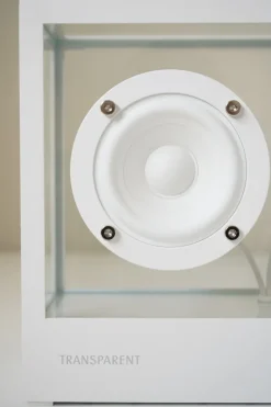 Transparent Small Transparent Speaker, white