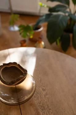 Utopia & Utility Bloom stacking vessel, 26 x 26 cm, smoke