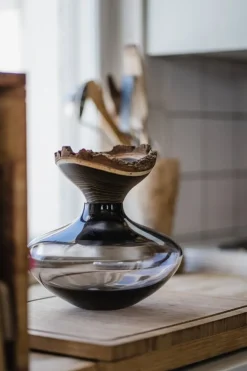 Utopia & Utility Bloom stacking vessel, 26 x 26 cm, smoke