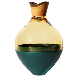 Utopia & Utility India II stacking vessel, 38 x 24 cm, amber - copper patina