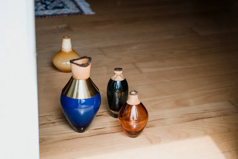 Utopia & Utility Matisse II stacking vessel, 16 x 12 cm, caramel