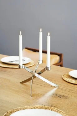 Uyuni Lighting LED mini taper candle  2 pcs, 1,3 x 12 cm, nordic white