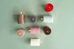 Uyuni Lighting LED pillar candle, 7,8 x 10 cm, nordic white