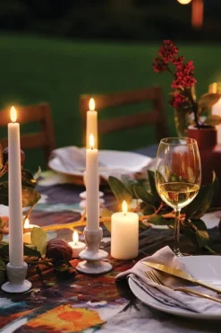 Uyuni Lighting LED pillar candle, 5 x 7,5 cm, nordic white