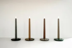 Uyuni Lighting LED taper candle, 25 cm, 2 pcs, sandstone