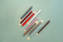 Uyuni Lighting LED taper candle, 25 cm, 2 pcs, vanilla