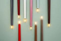 Uyuni Lighting LED taper candle, 25 cm, 2 pcs, vanilla