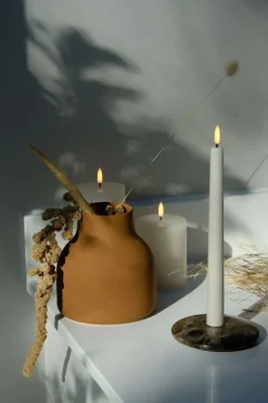 Uyuni Lighting LED taper candle, 25 cm, 2 pcs, vanilla