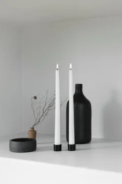 Uyuni Lighting LED taper candle, 32 cm, 2 pcs, white