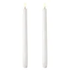 Uyuni Lighting LED taper candle, 25 cm, 2 pcs, nordic white