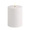 Uyuni Lighting Outdoor LED pillar candle, 10,1 x 12,8 cm, white